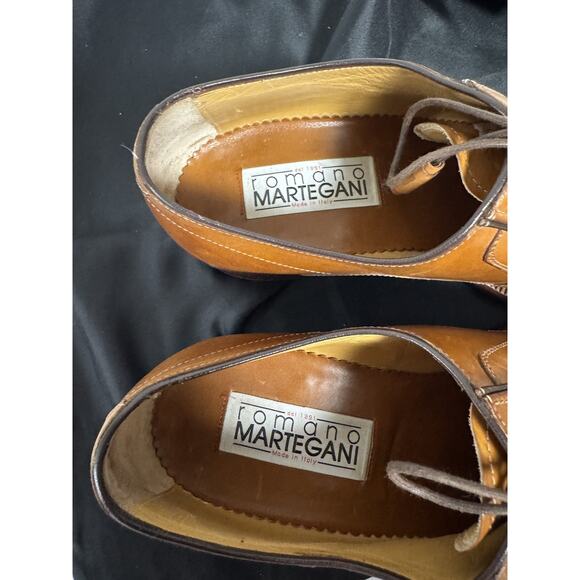 Romano Martegani Shoes Mens Size 8 Leather Handmade Italy Dress Oxfords Luxury main image 14